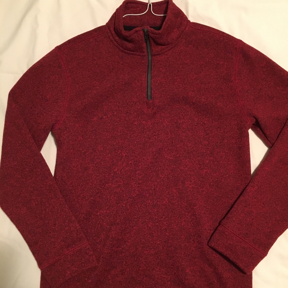 Boys YL Quarter Zip Sweater